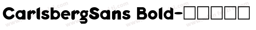 CarlsbergSans Bold字体转换